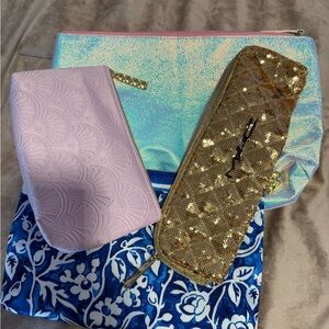 Set of Colorful Cosmetic Bags